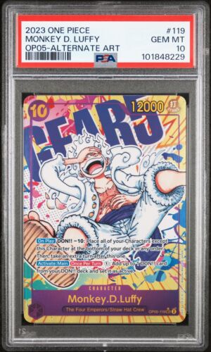 2023 ONE PIECE OP05-AWAKENING OF THE NEW ERA #119 MONKEY D. LUFFY PSA 10