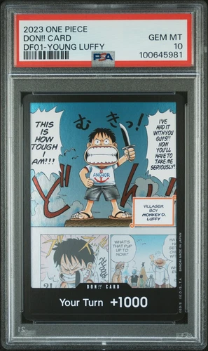 DEVIL FRUITS COLL VOL.1 YOUNG LUFFY DON!! CARD PSA 10
