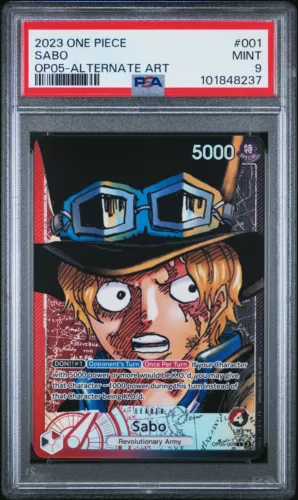 OP05-001 ALTERNATE ART SABO PSA 9