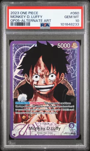 OP05-060 MONKEY D. LUFFY PSA 10