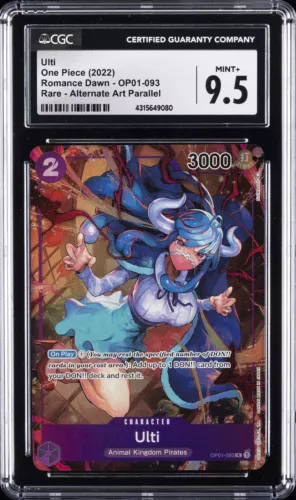 ROMANCE DAWN ALTERNATE ART #093 ULTI CGC 9.5
