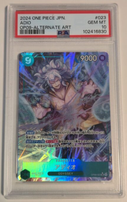 Adio OP09-023 SR Alt Art Japanese PSA 10
